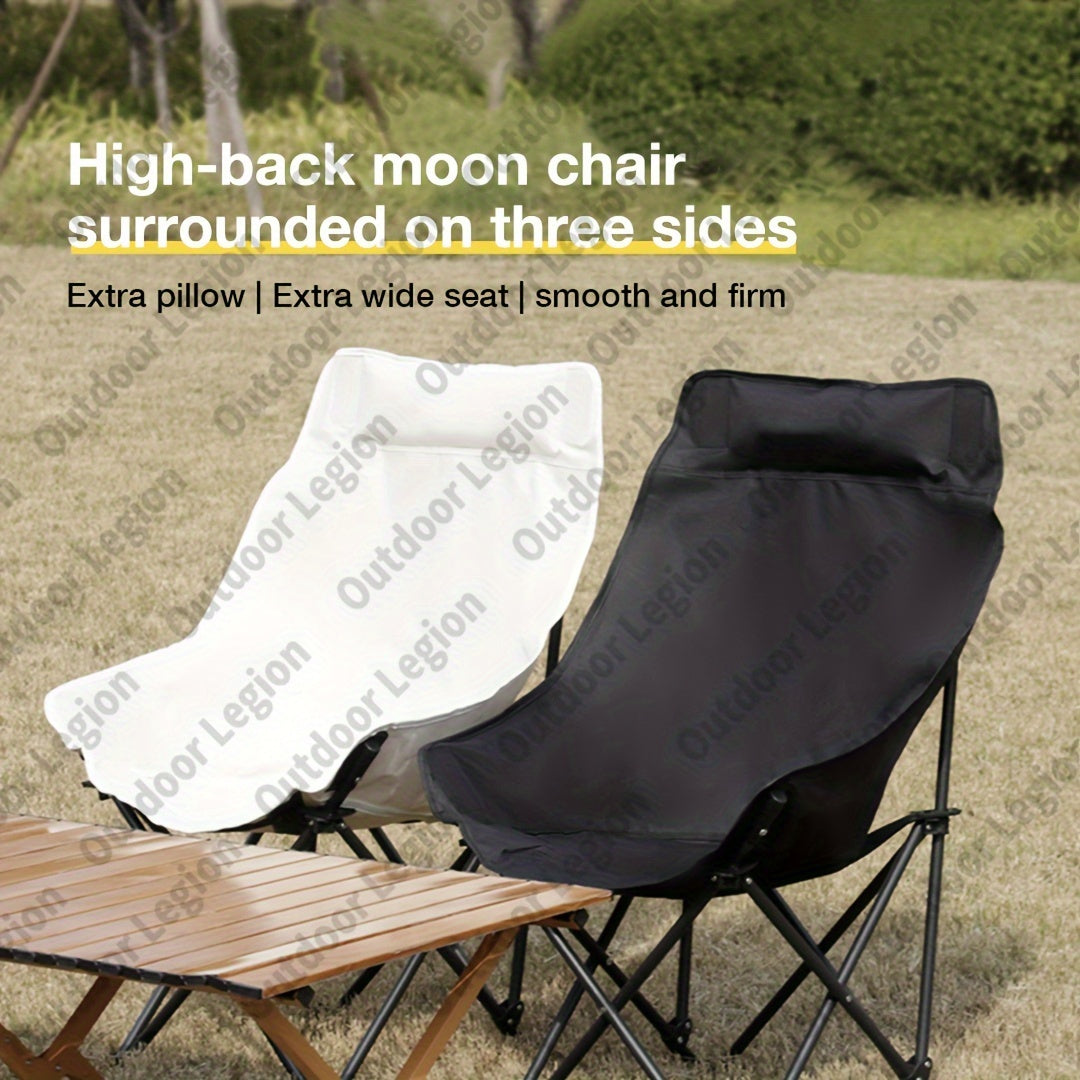 Lightweight Folding Chair with High Back for Camping Fishing and Outdoor Activities