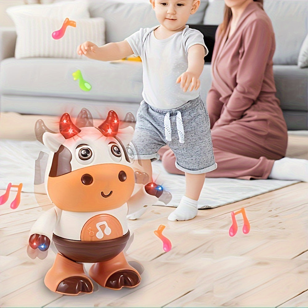 Kids Interactive Singing and Dancing Cow Robot Toy with Music Lights