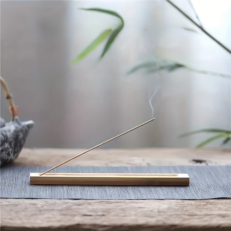 Handcrafted Bamboo Incense Holder for Meditation Relaxation Home Garden Patio