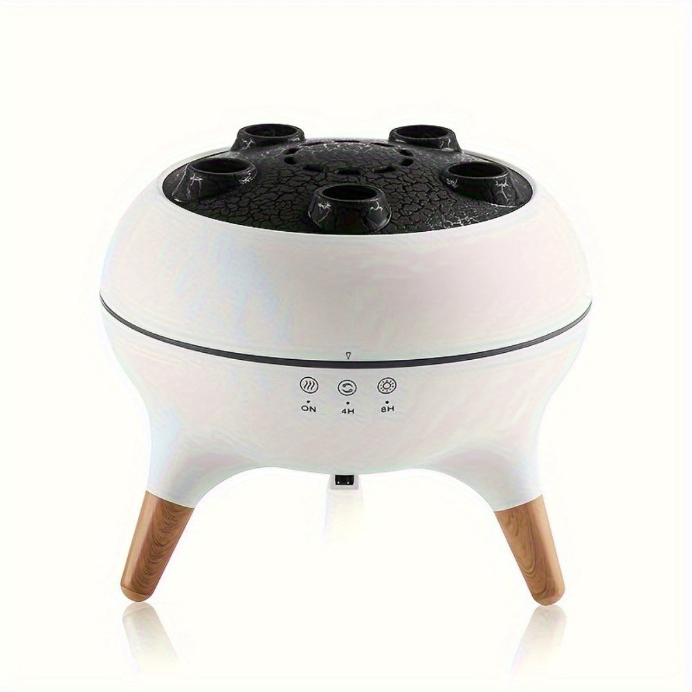 Uy ofisi uchun haqiqiy olov effektli, ko'p rangli dumanli aromaterapiya diffuzori