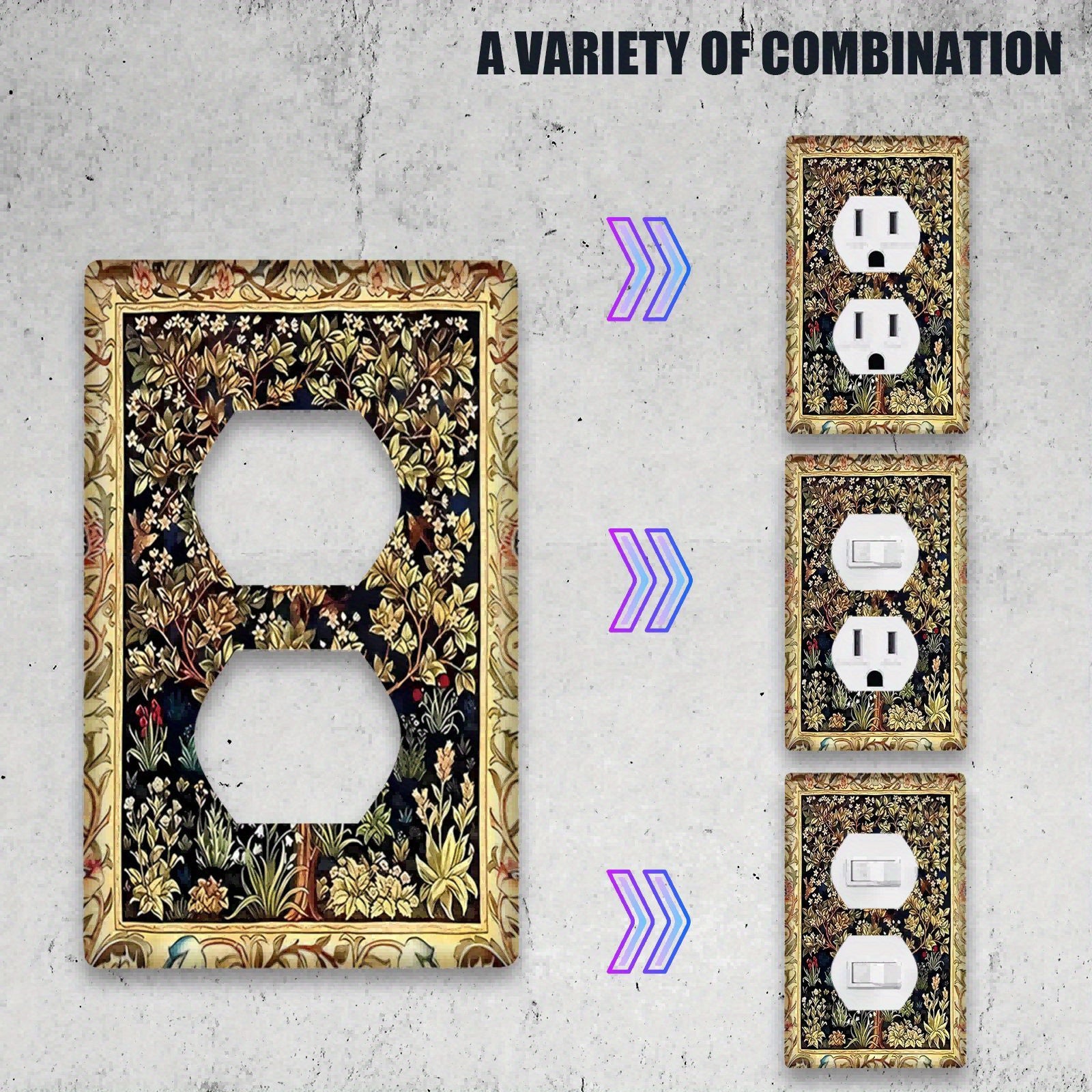 Tree of Wealth Wall Decor for Living Room Bedroom Kitchen Easy Screw-In Installation