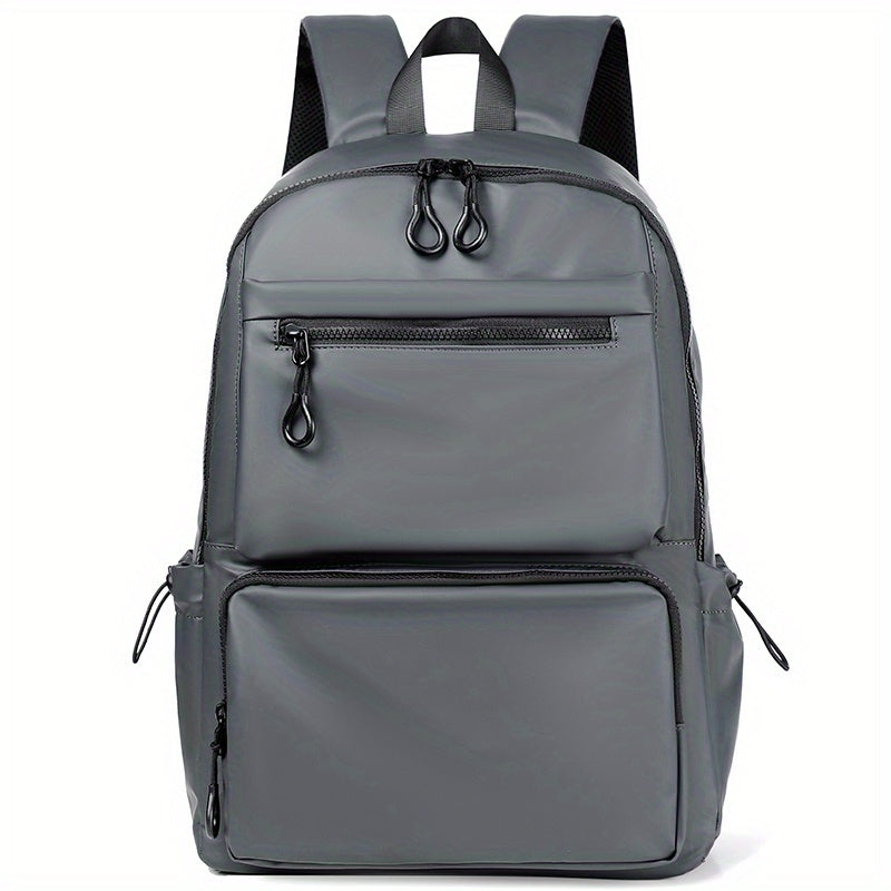 Men's 14-Inch Polyester Laptop Backpack for Travel Casual and School Black