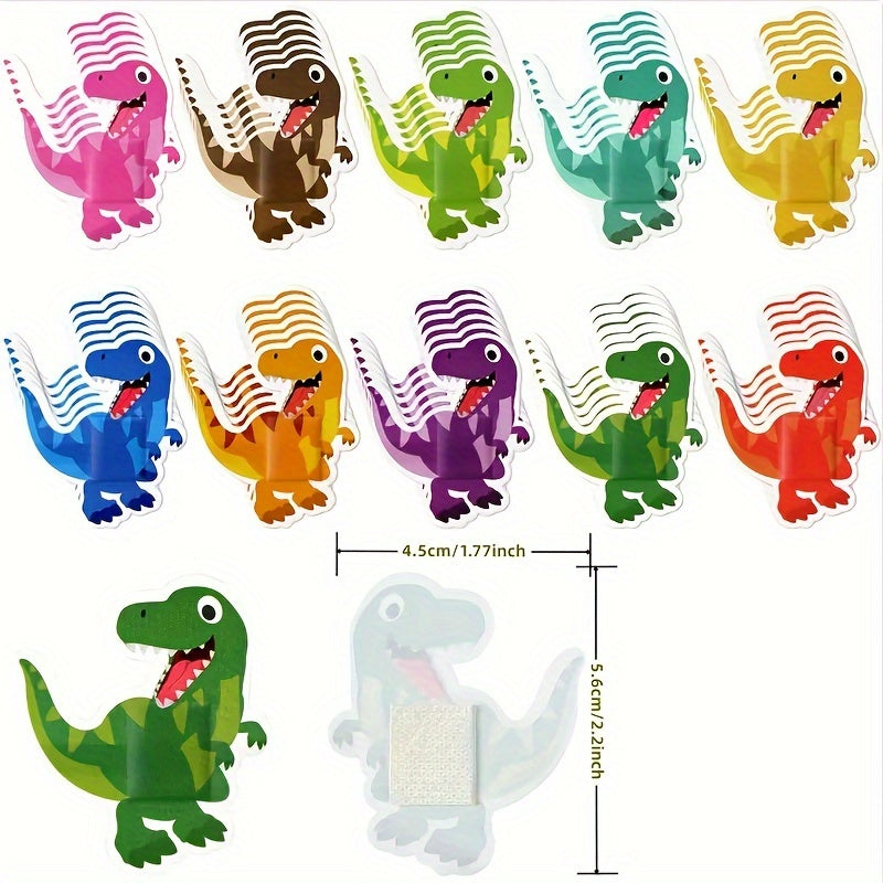 Venda de banditas con patrón de dinosaurio para niños y bebés, pegatinas de dibujos animados transpirables, 10 colores