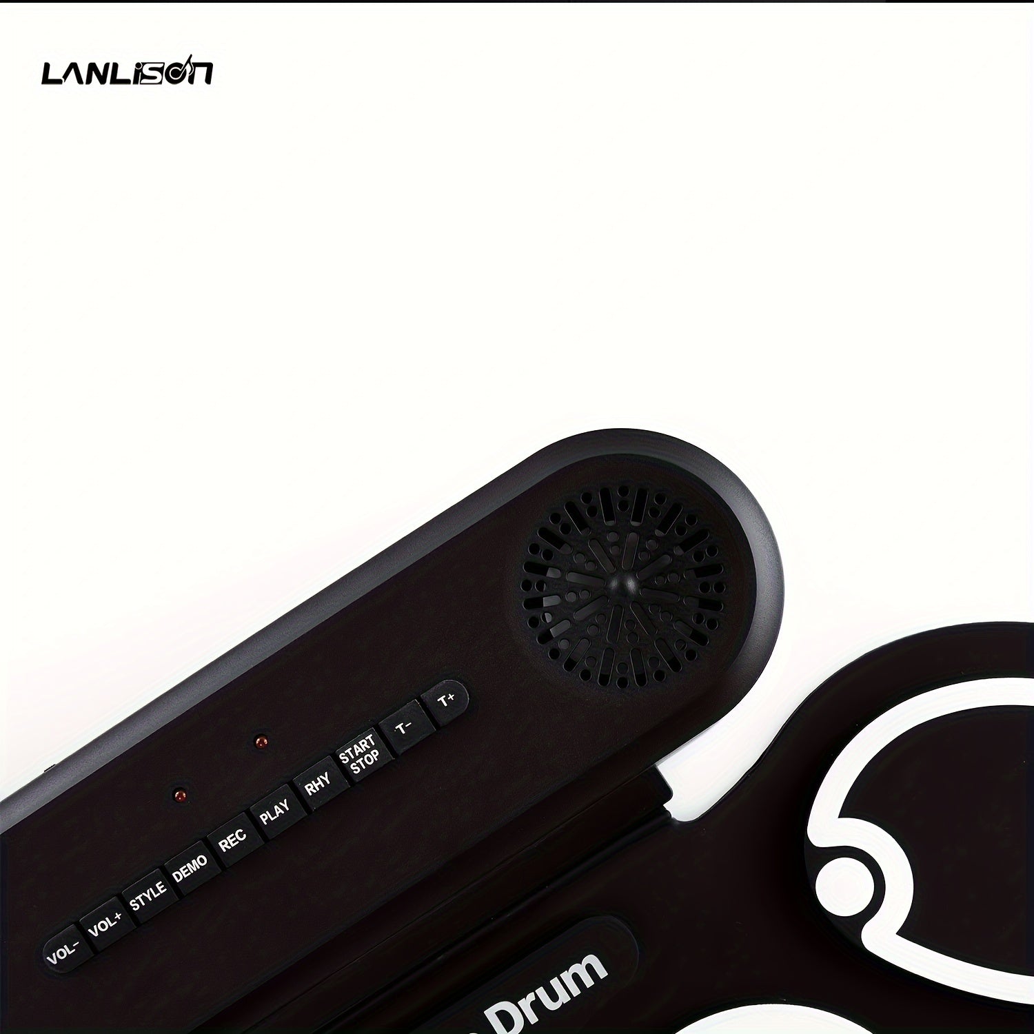 Roll-up Electronic Drum Set with 9 Practice Pads Built-in Speakers and 10-Hour Playtime