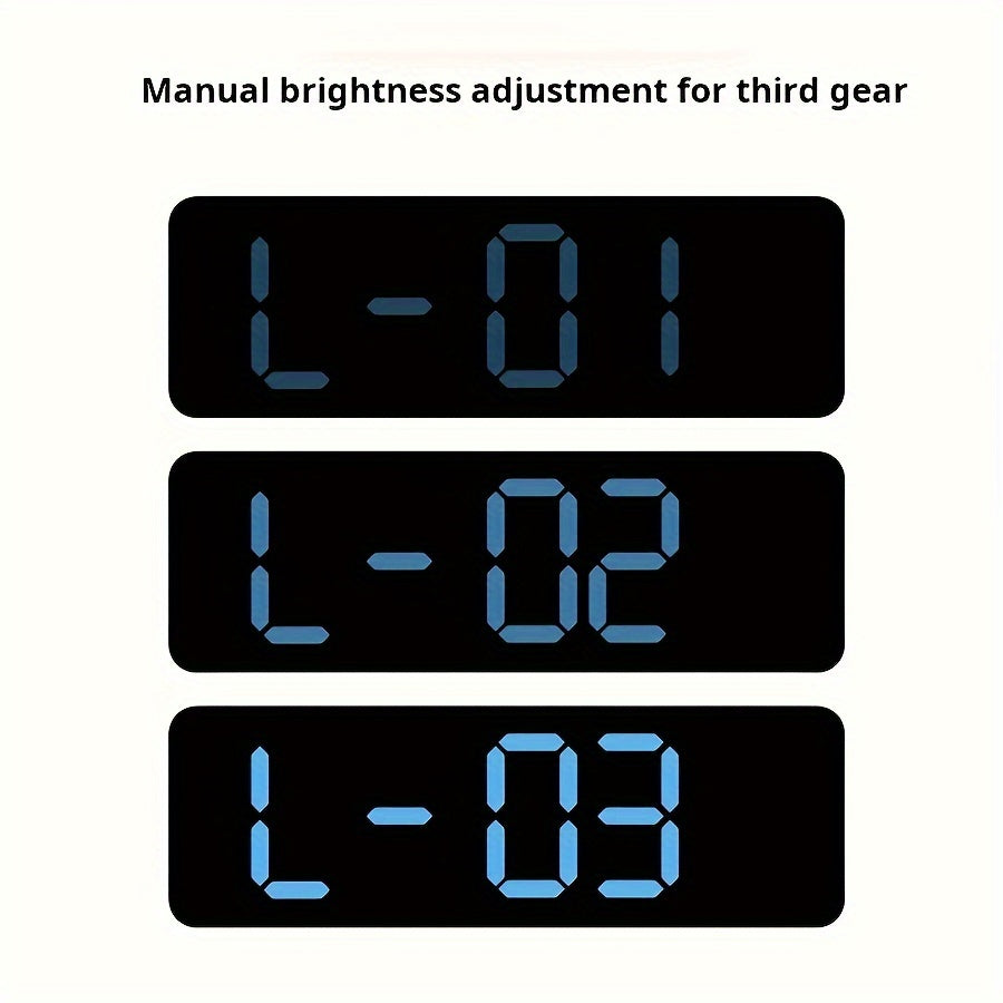 LED Digital Clock with Temperature and Humidity Display Wall or Table Decor Silent Multi-Functional