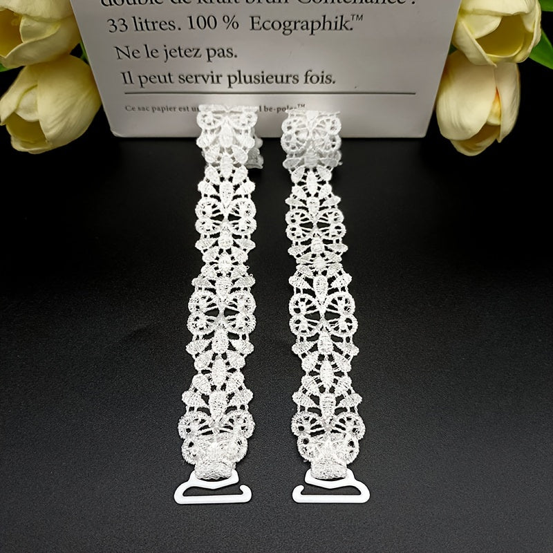 3-Piece Polyester Solid Color Bra Strap Accessories for Shoulder Support