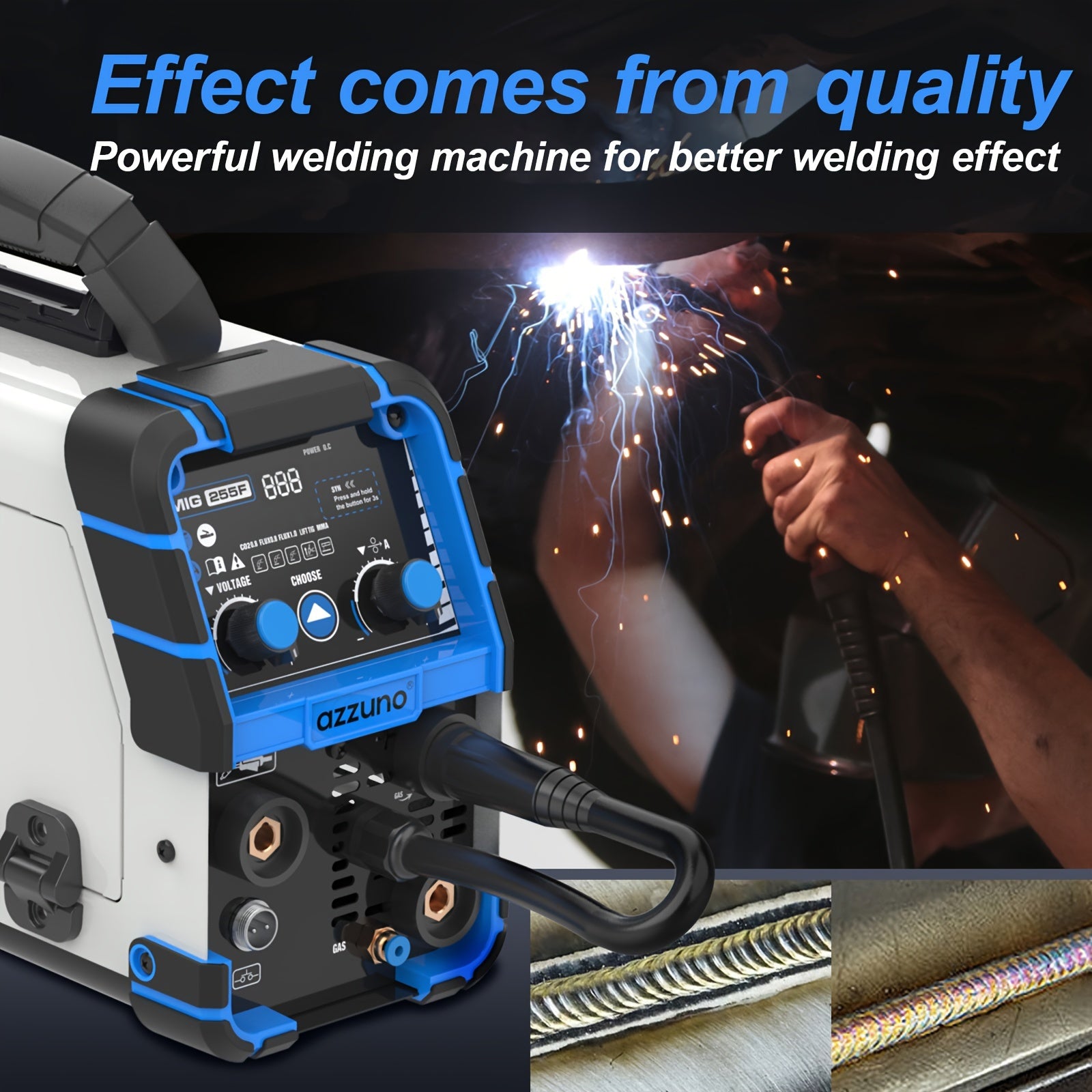 4-in-1 CO2 Gas Shielded Welding Machine Portable MIG MMA TIG LIFT for Household Use
