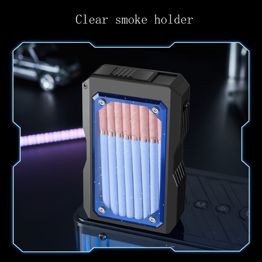 Unisex Metal Cigarette Case Holds Multiple Sizes Portable Gift
