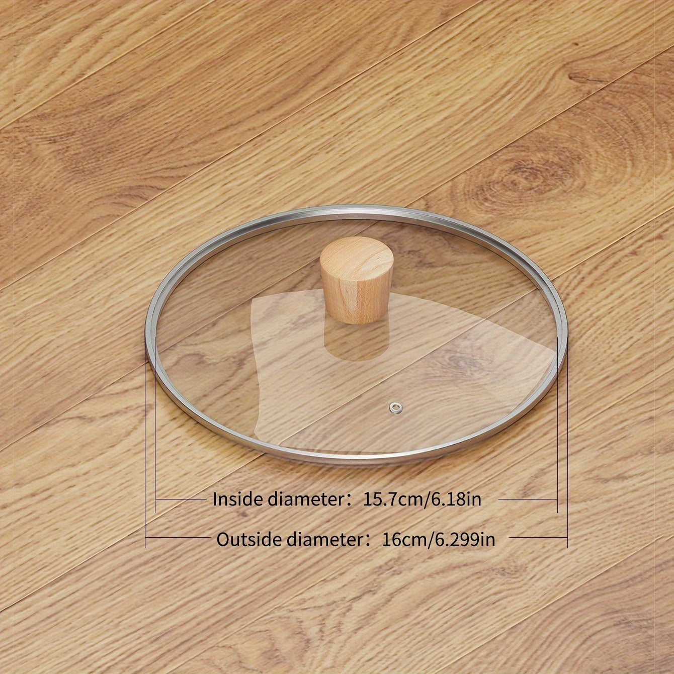 Tempered Glass Cookware Lid for Pots and Pans 16cm 18cm 20cm 22cm 24cm