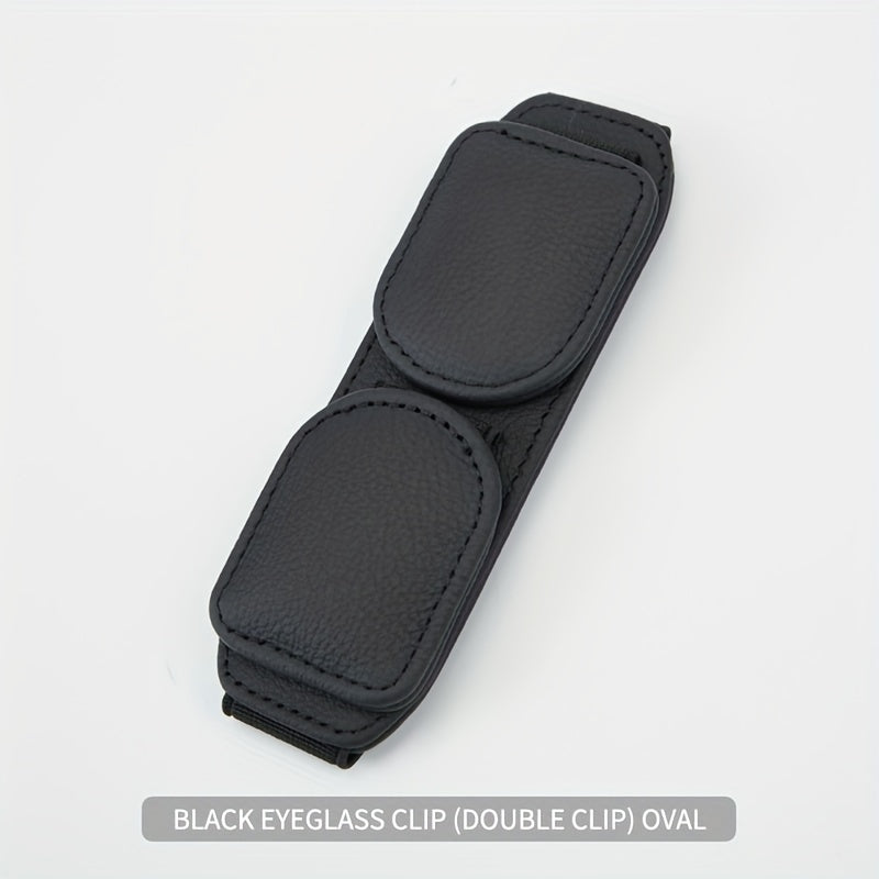 Avtomobil shovog'iga magnitli ko'zoynak tutgichi, ikki tomonlama klipli tashkilotchi, chiptalar uchun bo'shliq bilan