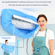 Air Conditioner Cover with Elastic Retractable Rope Polyester Easy Maintenance