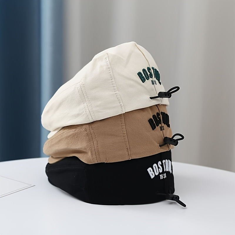 Kids Unisex Sun Protection Beret Hat for Toddlers 1-3 Years Polyester Adjustable