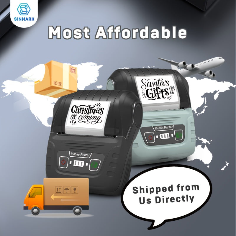 Etiquetadora térmica portátil para pequeñas empresas y uso doméstico 30-50mm de ancho