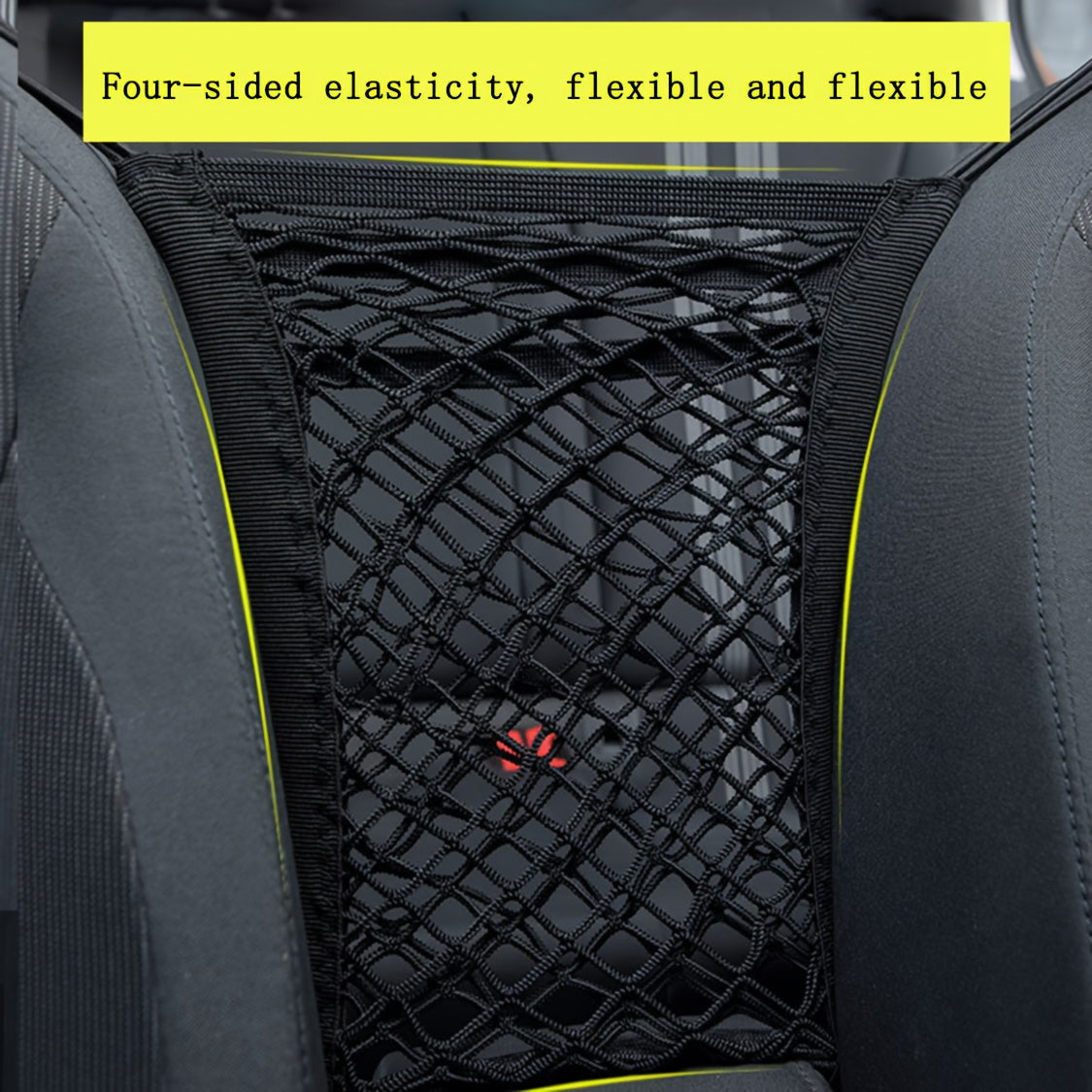 Red de almacenamiento universal para asiento de coche para organización de seguridad infantil
