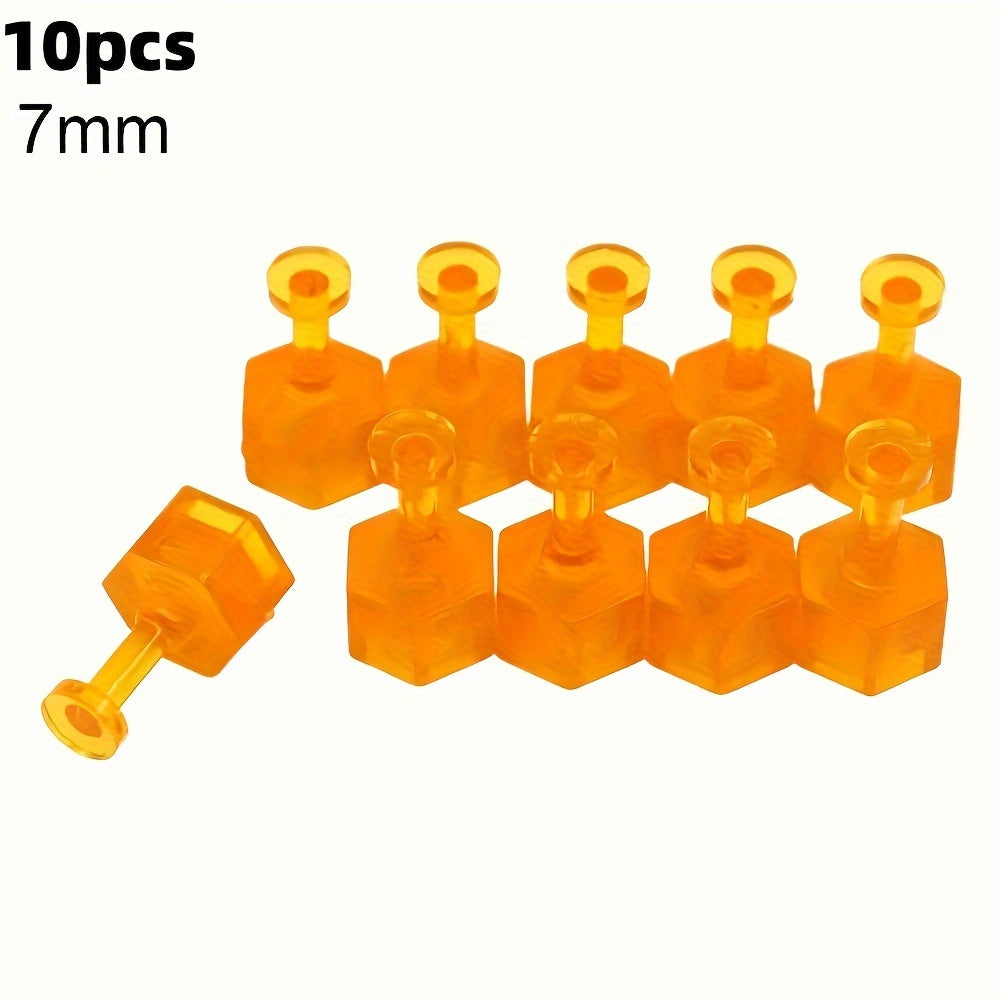 10 Pcs Auto PDR Glue Tabs Dent Removal Tools Orange Repair Kit
