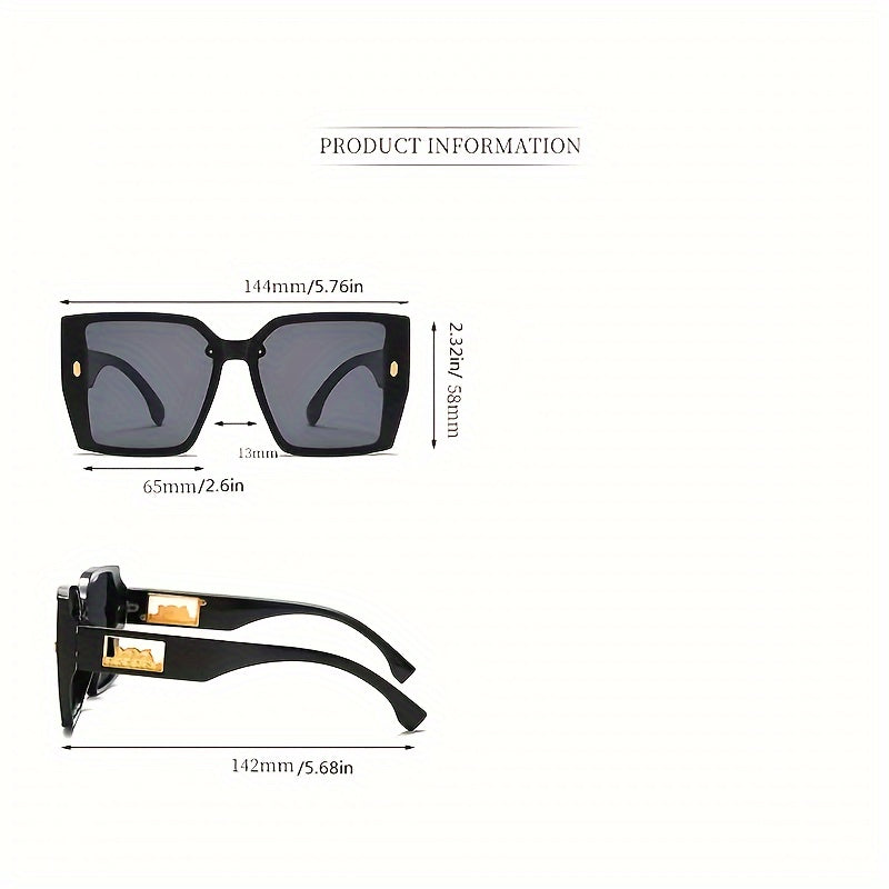 Uniseks kvadrat gradientli ko'zoynaklar plyaj va partiyalik kiyim uchun