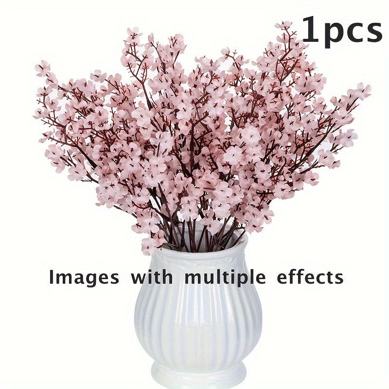 Artificial Cherry Blossom Branch Fake Flowers for Garden Wedding Home Decor 1 Pack