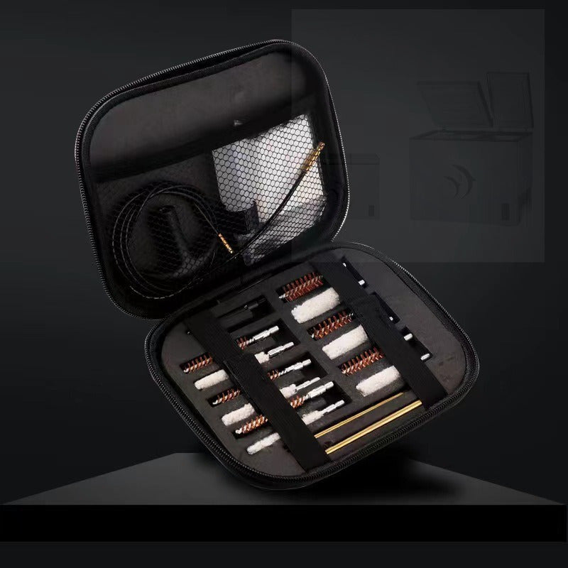 Kit de herramientas para mantenimiento de armas con cepillos de limpieza de nylon y torundas para la limpieza de armas de fuego