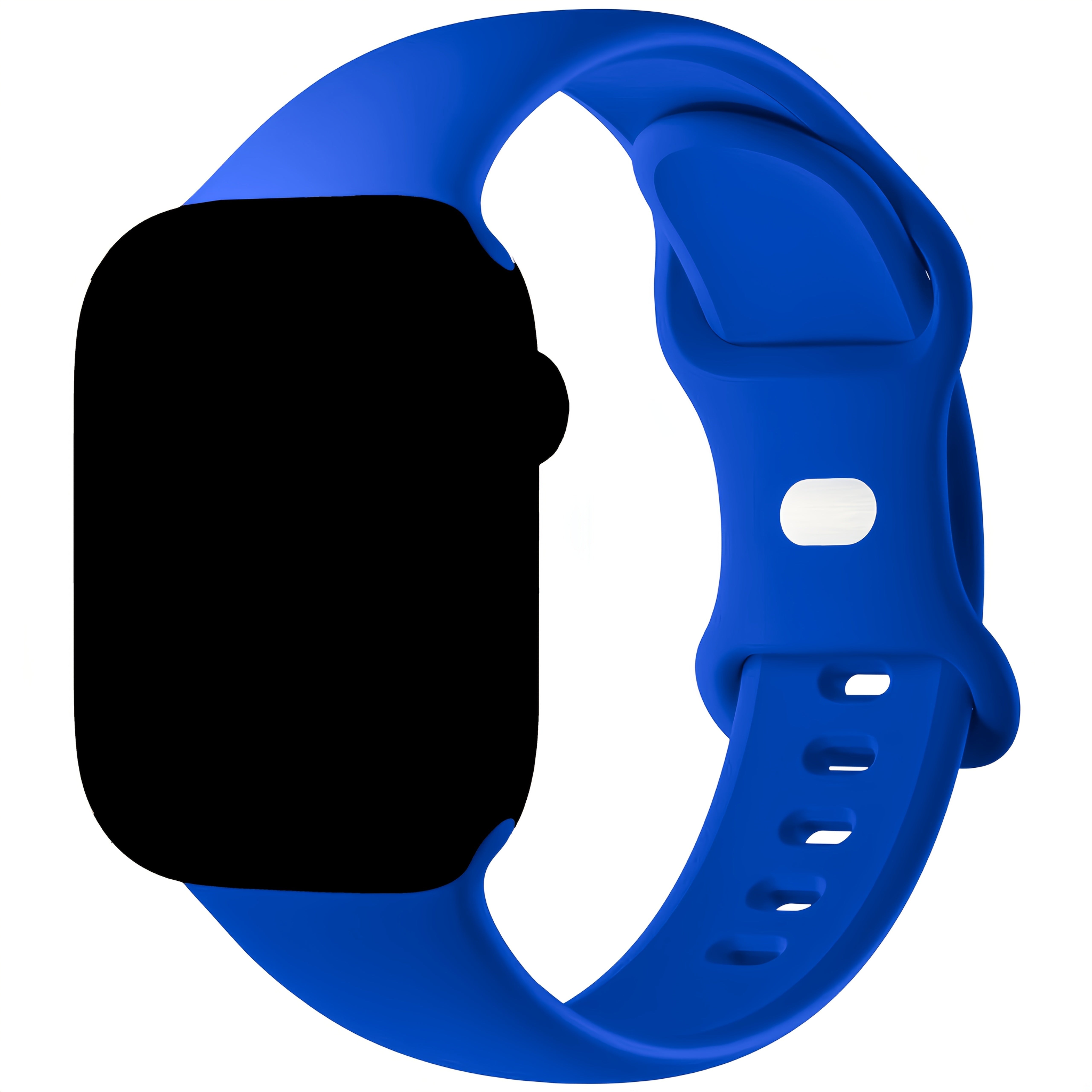 Silicone Waterproof Sport Band for Apple Watch 42mm 44mm 45mm 49mm Compatible with Series SE 1-9 Ultra