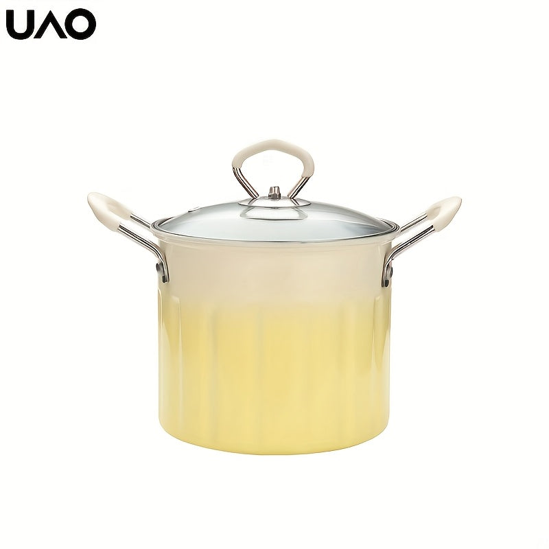 3L zanglamaydigan po'latdan yasalgan chuqur qovurish qozoni, filtr va splatter himoyachisi bilan, induksiya, gaz plitasi bilan mos keladi