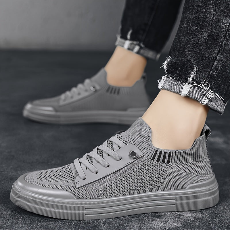 Men's Mesh Sneakers Lightweight Breathable Low Top Casual Shoes
