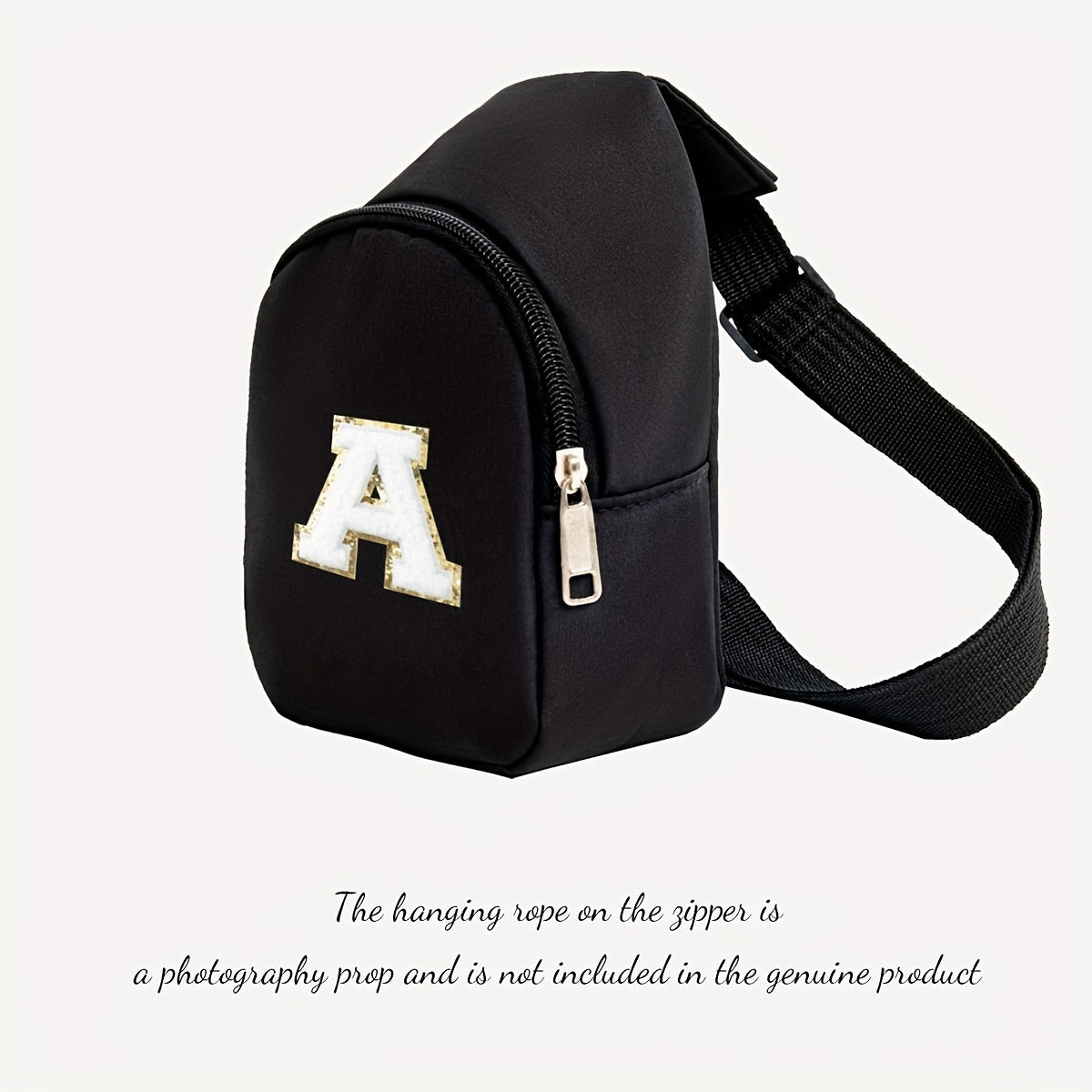 Boy's Accessories Set Waist Bag and Baseball Cap Black Polyester Adjustable Casual Sports