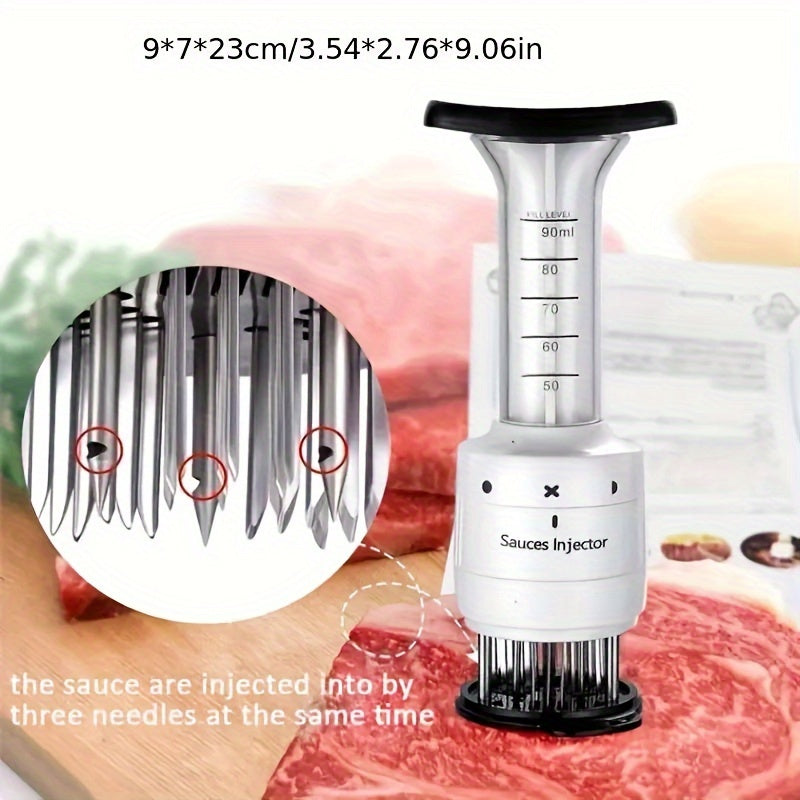 Meat Injector Kit for Tenderizing and Flavoring Steaks, 1 Piece
