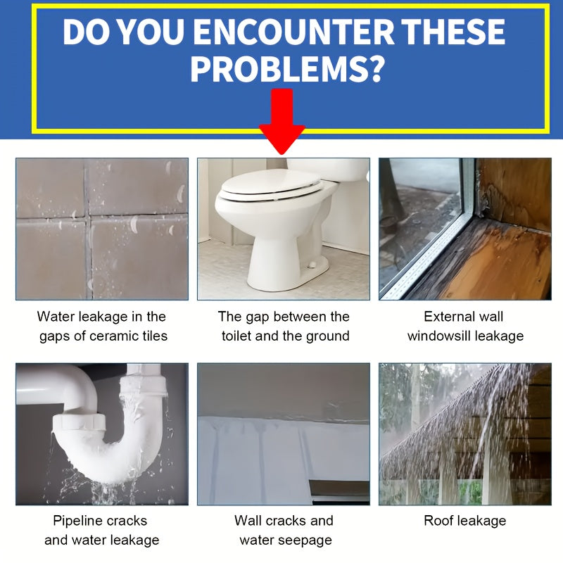 Прозрачный водонепроницаемый герметик 150 г для ремонта протечек внутри и снаружи помещений, быстро сохнет