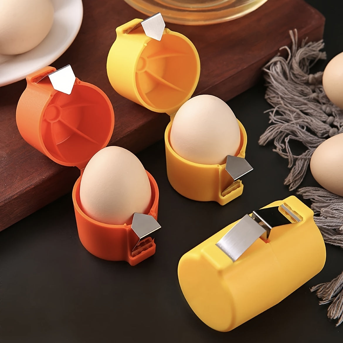 Egg Separator Plastic for Quick Egg Yolk Splitting and Peeling Kitchen Baking Tool