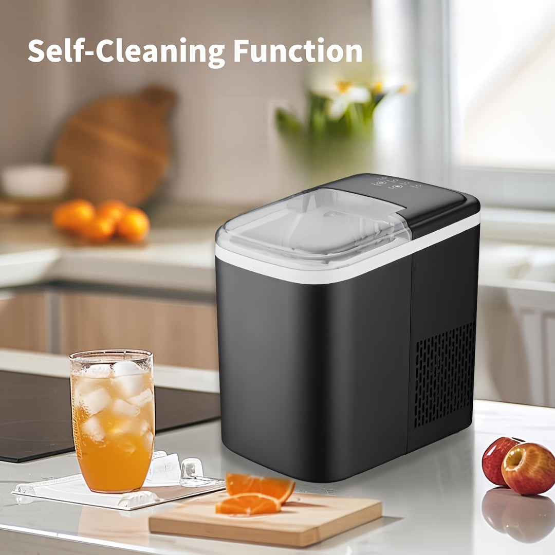 Portable Countertop Ice Maker 1.4L 12KG/24H 6-8 Min 2 Sizes for Home Kitchen Bar