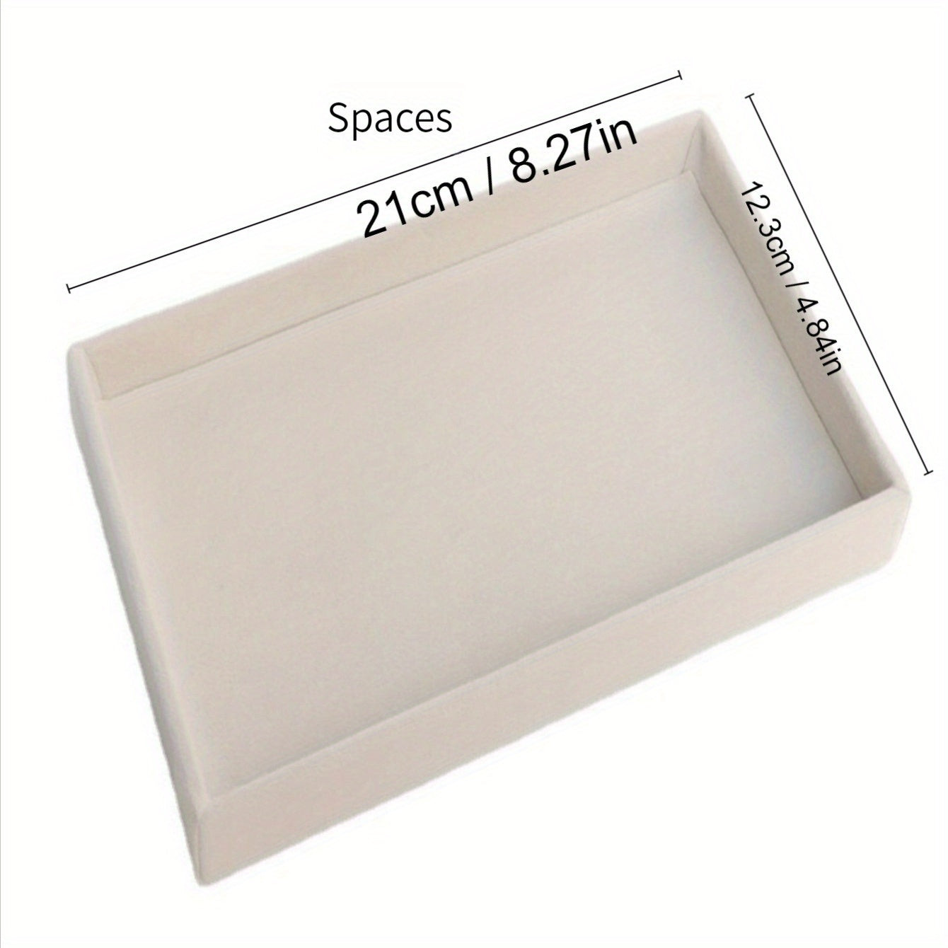 Flannelette Jewelry Tray Organizer for Necklaces Rings Bracelets 21cm