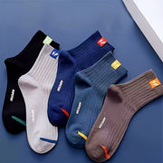 Men's and Women's Crew Mid-Calf Socks Breathable Moisture-Wicking Durable for Daily Outdoor Sports