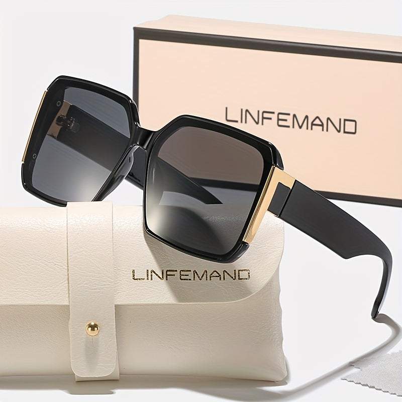 Большие рамки модных очков для женщин, солнцезащитные очки на открытом воздухе, ветронепроницаемые, для вождения, вечеринок, подарков