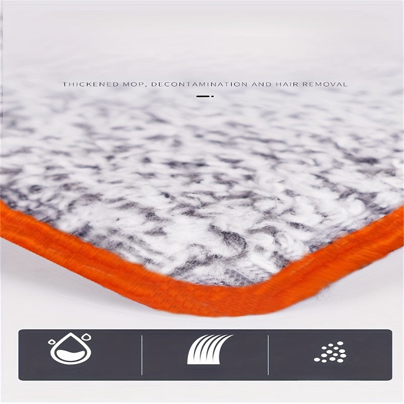 Flat Mop for Home Use, Rotating Design, Water Absorbing, Stainless Steel Pole