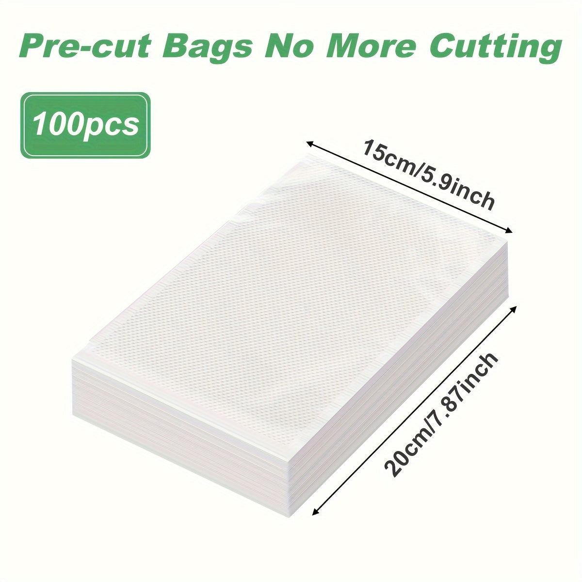 BPA-Free Food Vacuum Sealer Bags for Food Preservation, Multiple Sizes