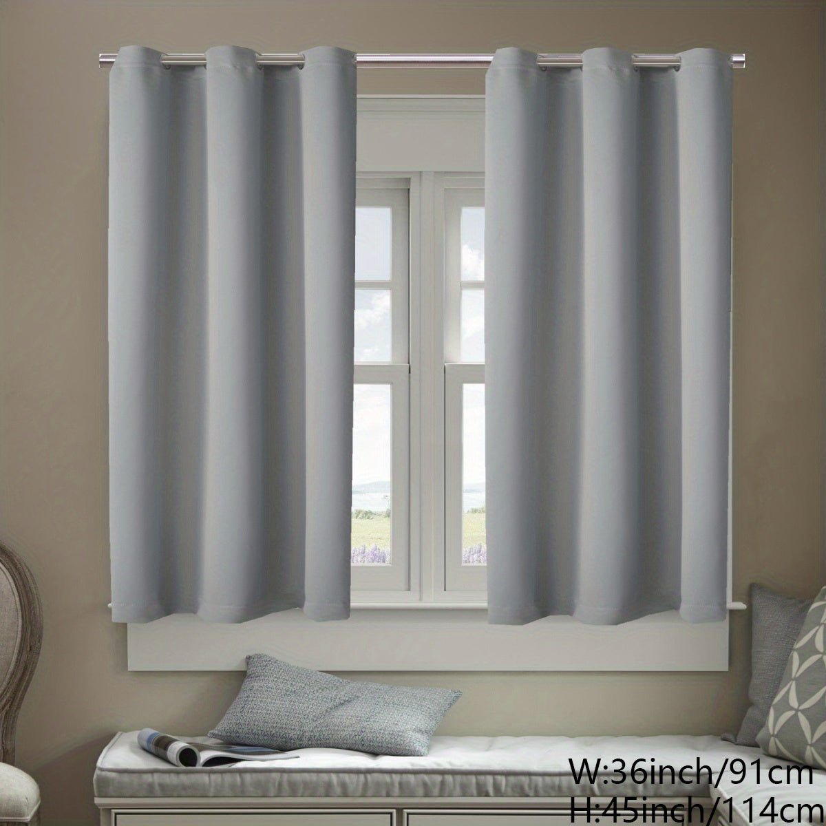 Heat Insulation Window Films Set of 2, UV Protection, Glare Reduction, Privacy