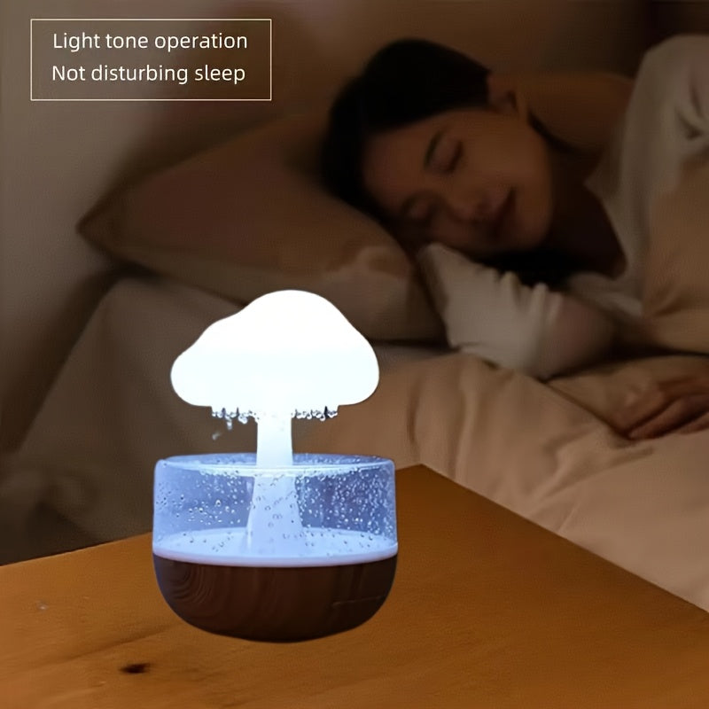 Humidifier Mushroom-Shaped Cloud USB Operated Nightlight Bedroom Office