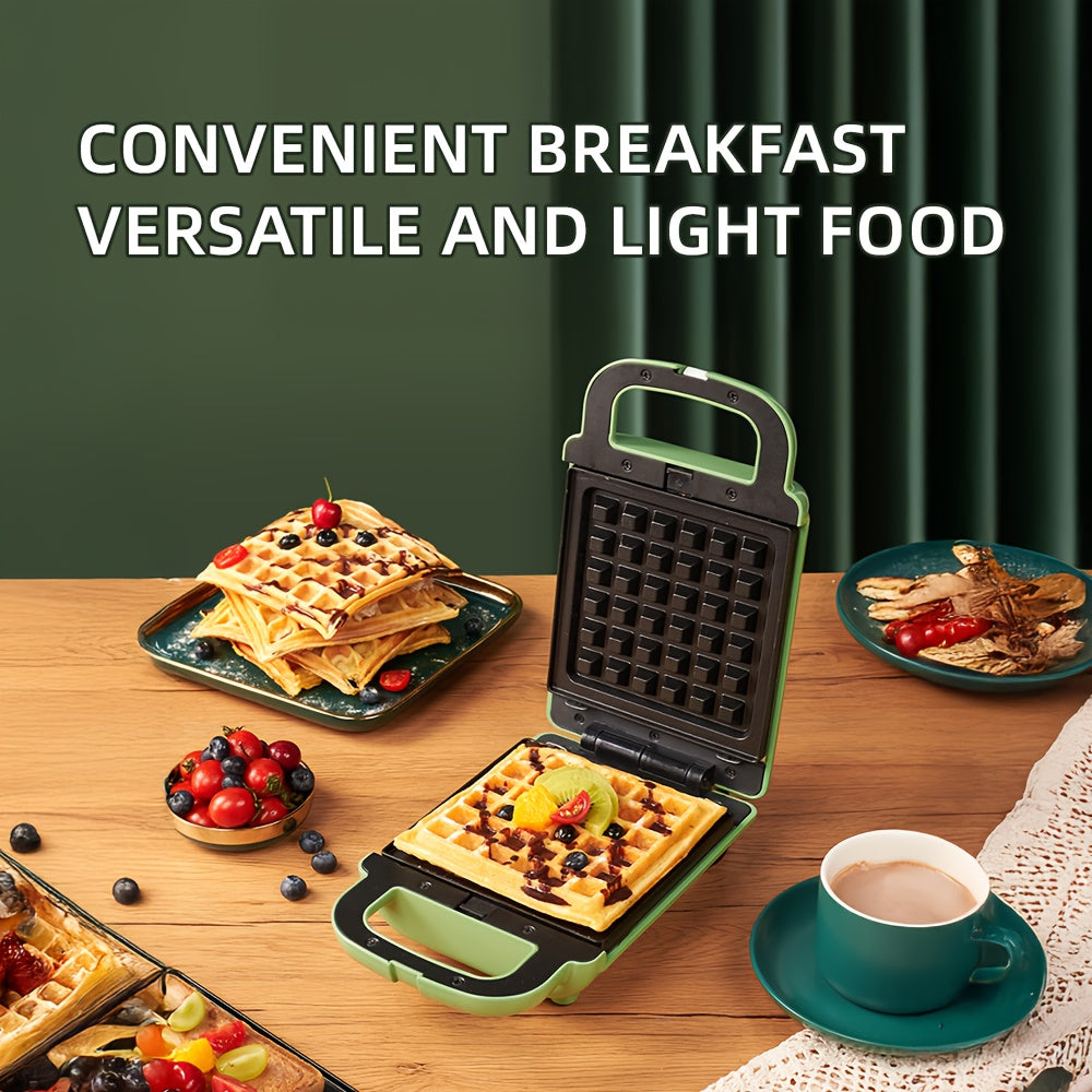 Sandwichera de patrón geométrico para gofres 220V, comida ligera, uso doméstico