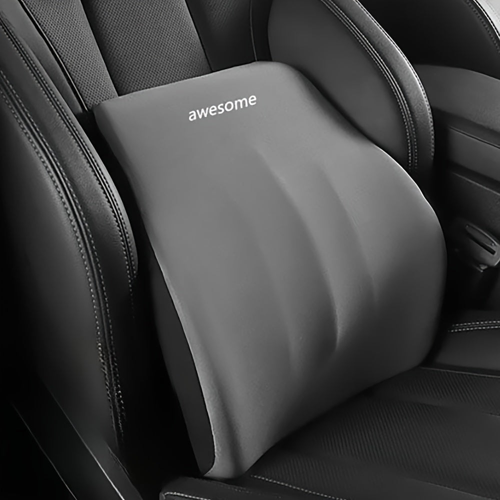 Memory Foam Car Seat Cushion with Headrest and Lumbar Support for Office Home Vehicle
