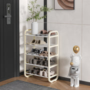 Compact Metal Shoe Rack 4/5 Tiers Organizer for Entryway Hallway Storage