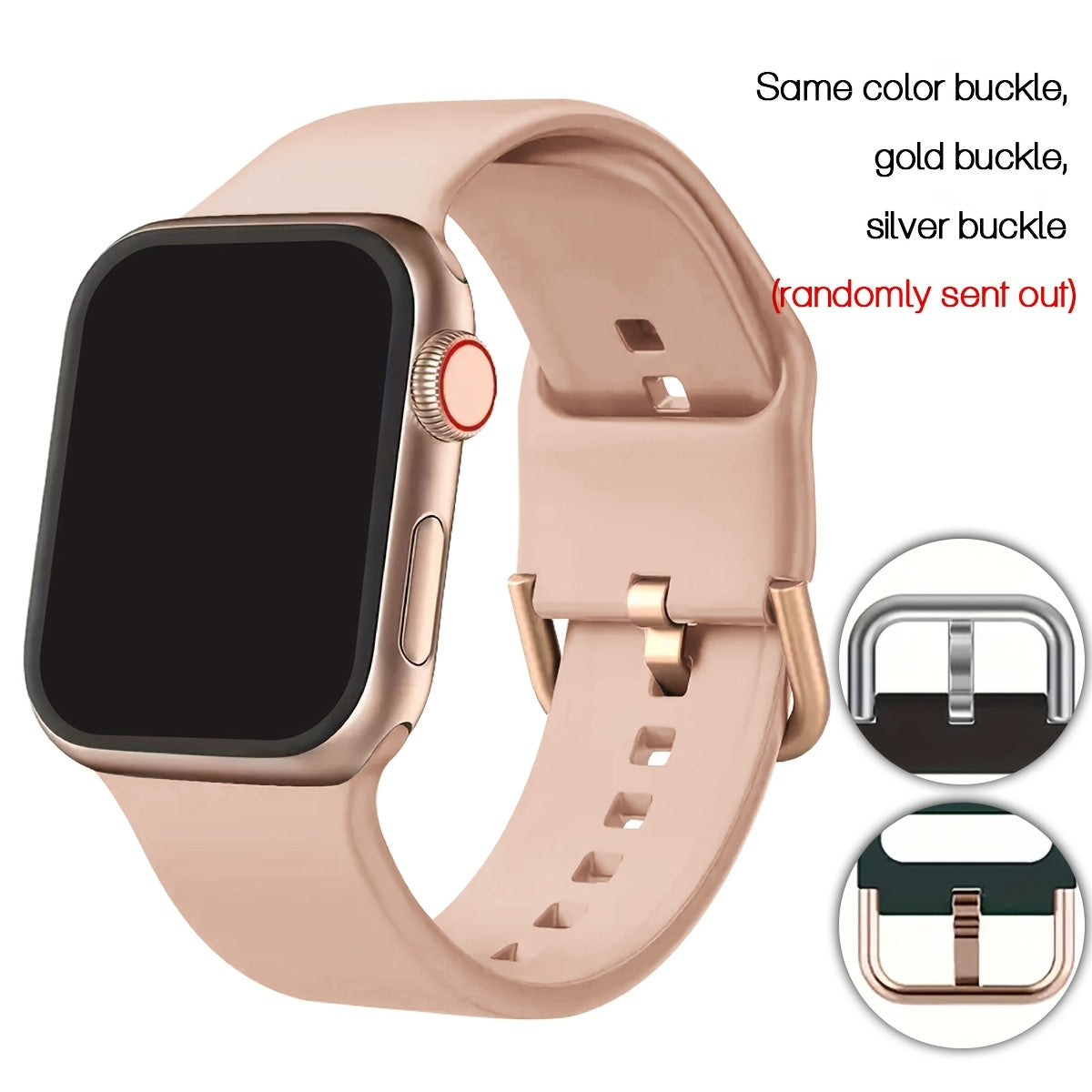 Sport Silicone Watch Band for Apple Watch Series 1-10 Compatible with 38mm to 49mm Men Women