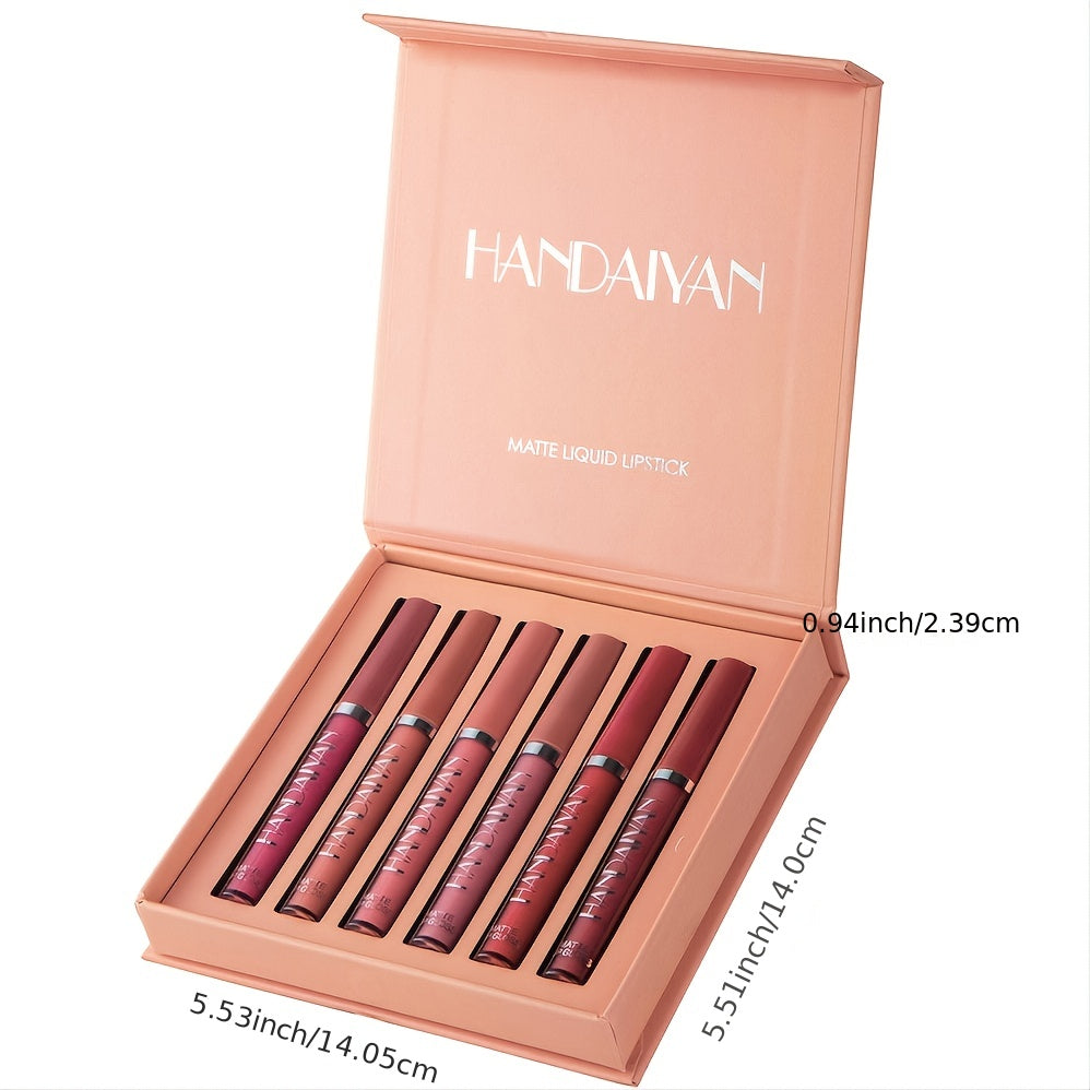 Женский набор водостойких долговечных помад для губ с 6 цветами