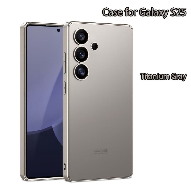 Samsung Galaxy S25 seriyali mobil telefon qopqog'i, himoya uchun mustahkam rang, to'liq qoplovli muzlatilgan qattiq qobiq. Asl rangdagi ultra-ingichka dizayn, izlar yo'q.