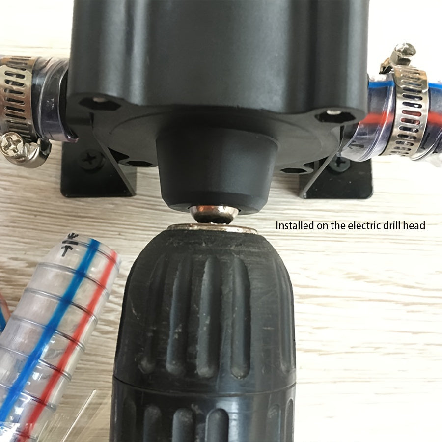 Portable Hand Drill Water Pump Kit Self-Priming Centrifugal Pump No Battery Easy Liquid Transfer