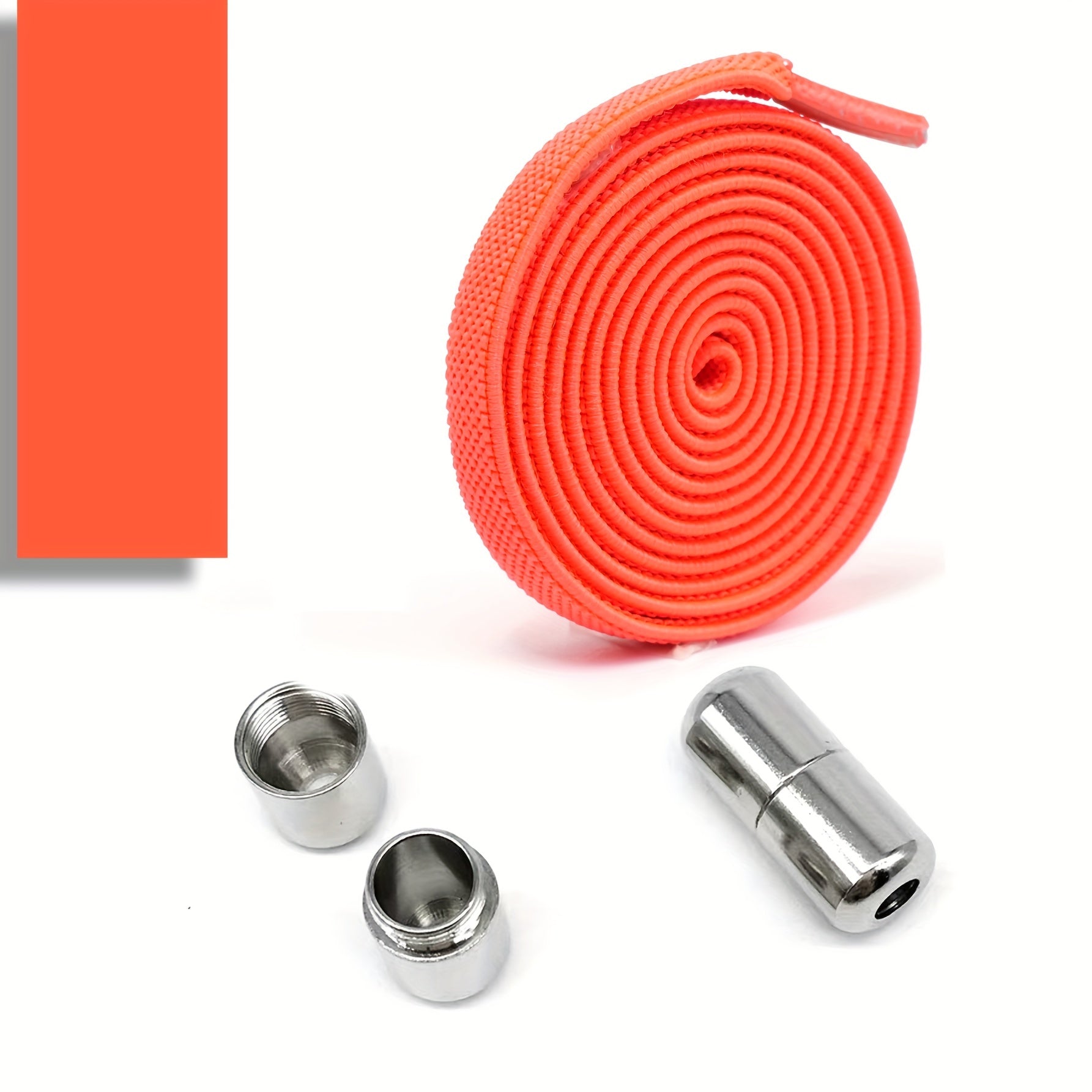 Elastic No-Tie Shoe Laces for Adults with Golden Capsule Buttons