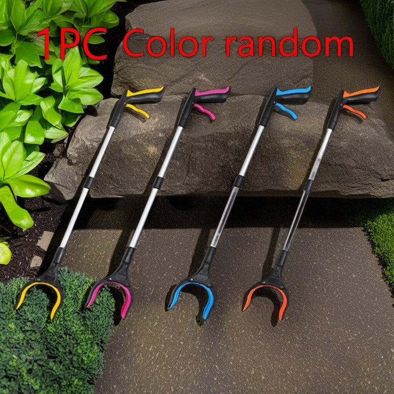 Aluminum Alloy Folding Garbage Clip Picker Durable Hygienic Tool for Indoor Outdoor Use