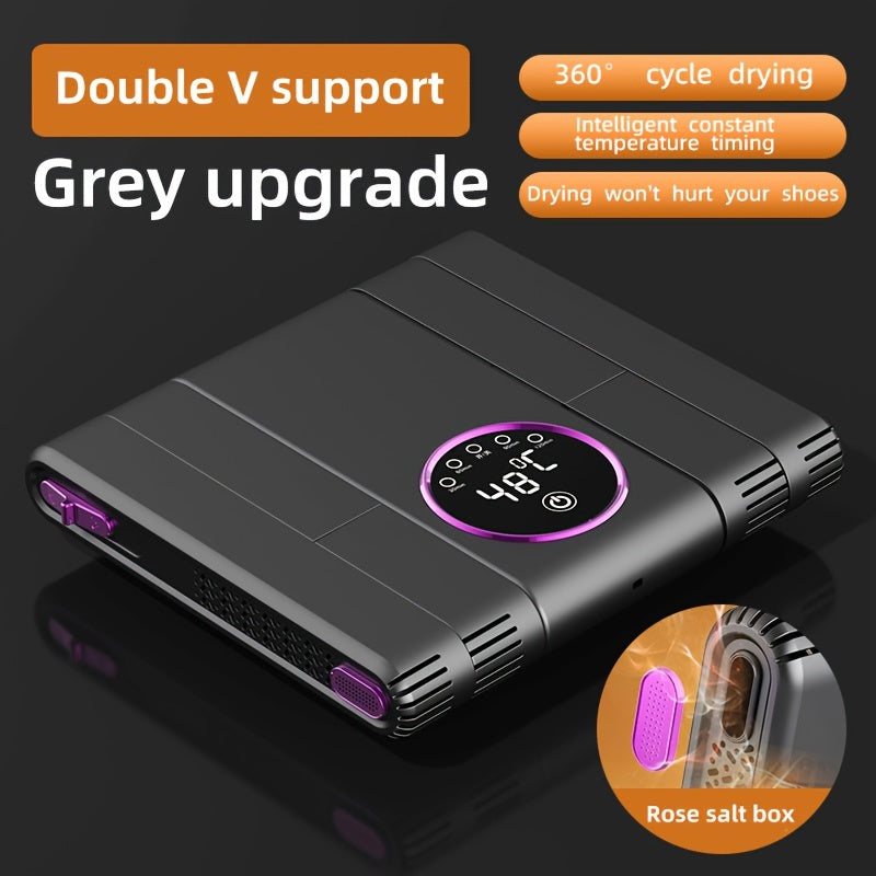 2024 Compact Shoe Dryer with UV Light Timer Telescopic Ports and Bacteria Removal