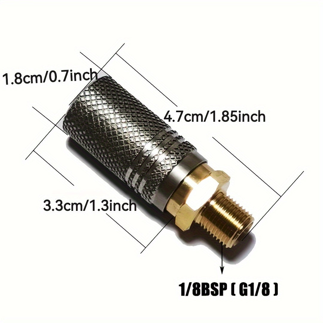 Airsoft adapter tez chiqarish 1/8 BSPP 8mm erkak nipel bilan HPA aksessuarlar uchun