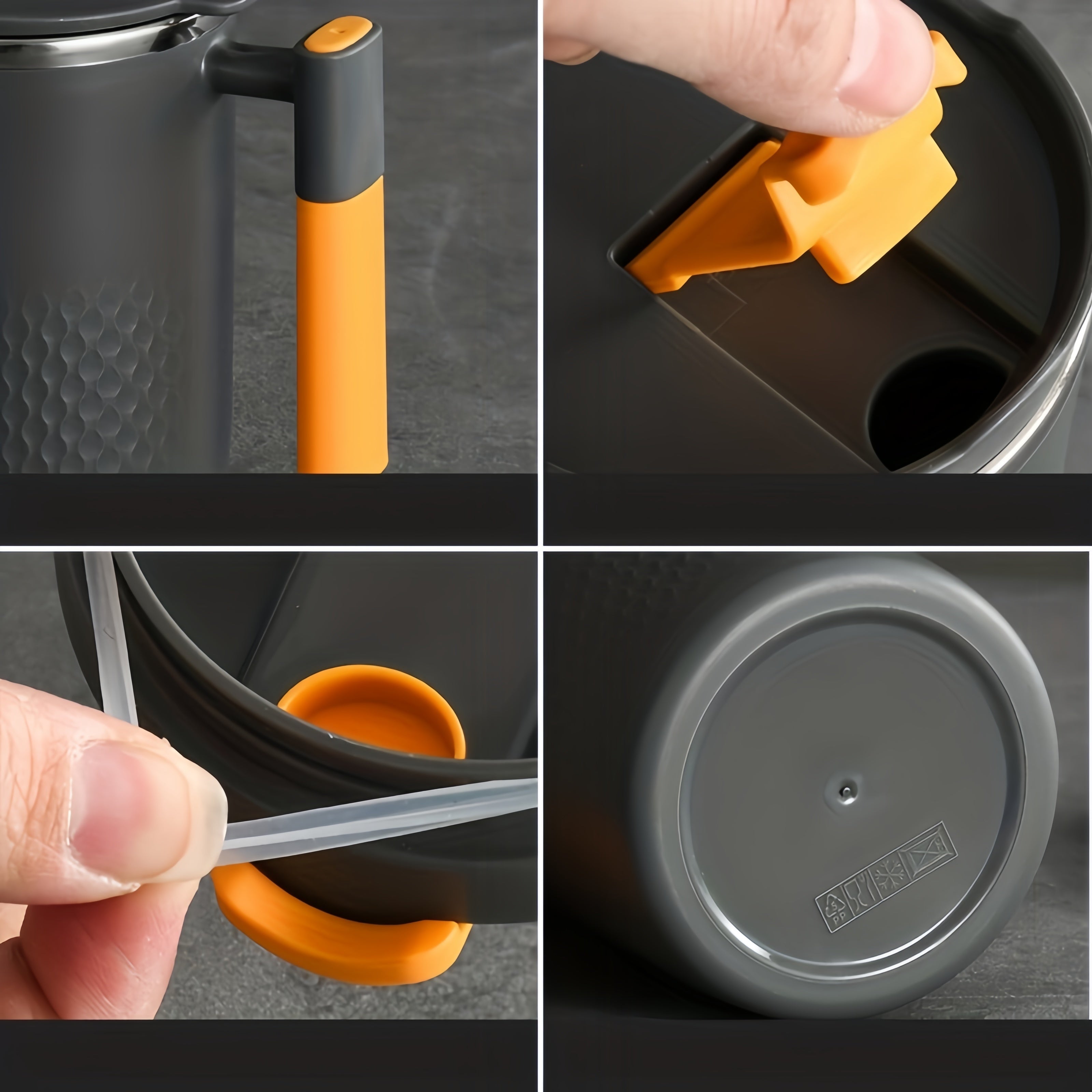 Taza de café de acero inoxidable 15.2oz vaso térmico aislado para bebidas calientes y frías