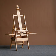 Foldable Beech Wood Artist Easel with Double Tray for Painting